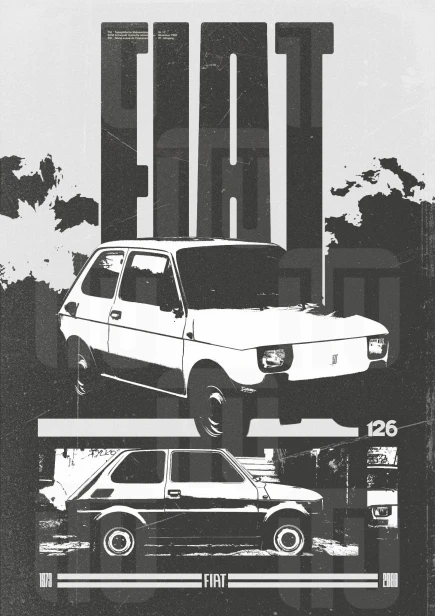 Plakat "Fiat 126p"