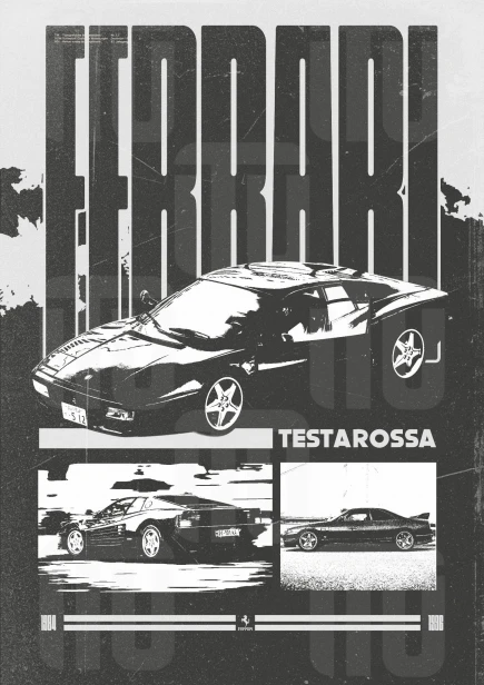 Plakat "Ferrari Testarossa"