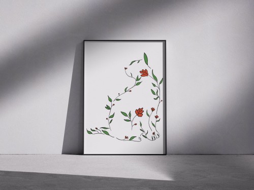 Plakat „Dama z Kwiatów”