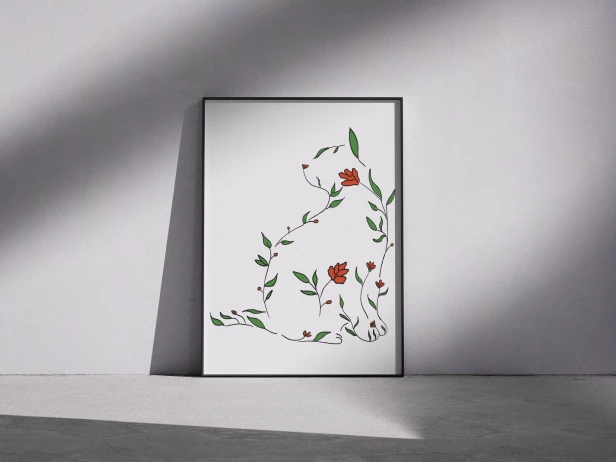 Plakat „Dama z Kwiatów”