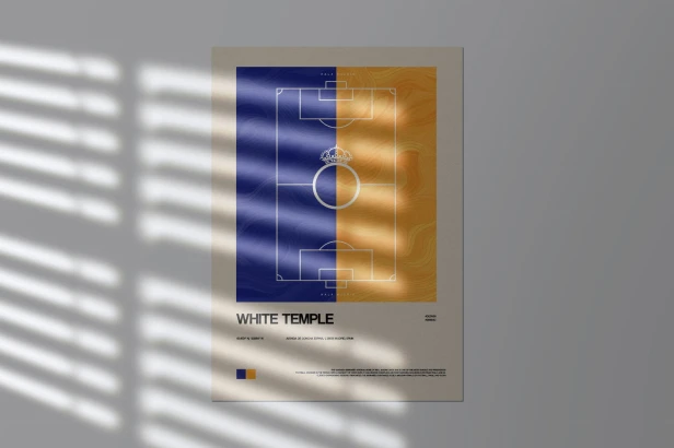 Plakat „Biała Twierdza – Serce stolicy futbolu”