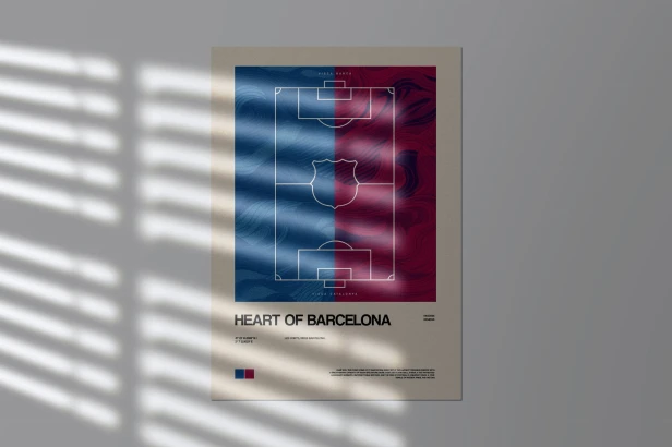 Plakat „Serce Barcelony”