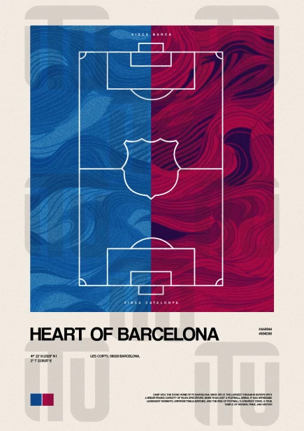 Plakat „Serce Barcelony”