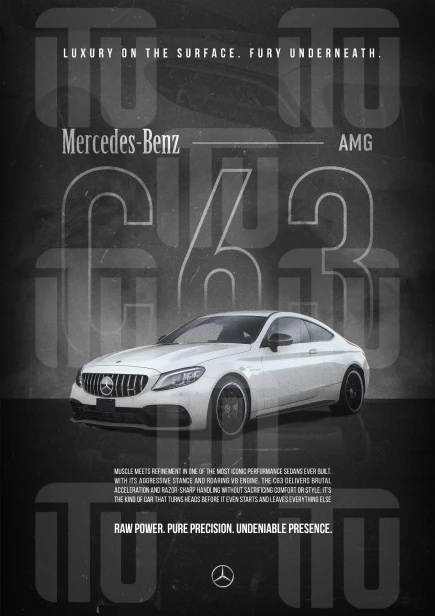 Obraz „Mercedes AMG C63"