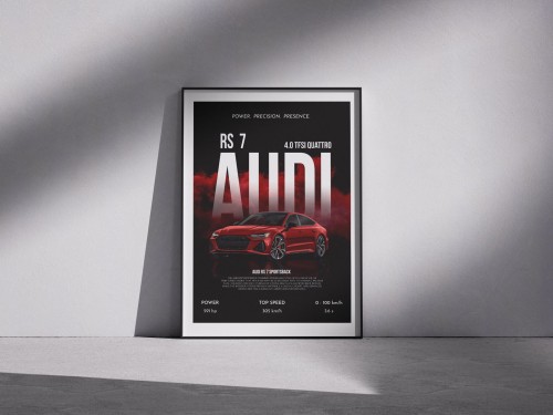 Plakat „Audi RS7"