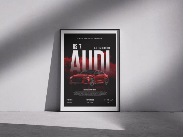 Plakat „Audi RS7"